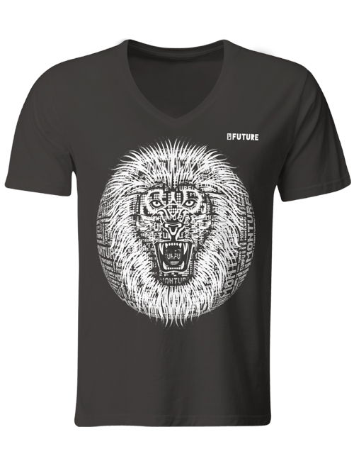 original-T-shirt-Biologique-Lion-Roar-rouge-Marque-Myfuture-Moyen Gamme-Made-In-France-02